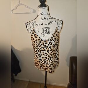Vibe Juniors Cheetah Print Spaghetti Strap Tank Top Size Xl